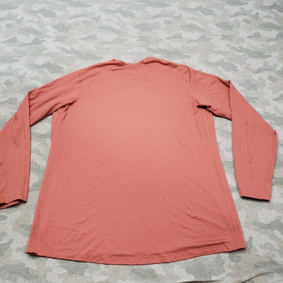 REI Co-op Shirt Mens 2XL Pink Salmon Merino Wool Pullover Long Sleeve - Picture 6 of 10